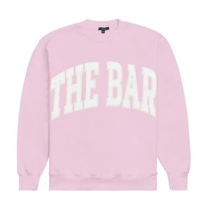 BNWT The Bar Pink Varsity Crewneck